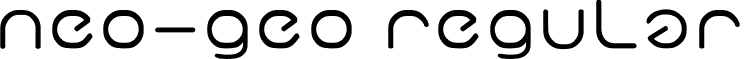 neo-geo regular font - NEO5.TTF