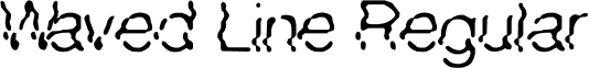 Waved Line Regular font - Waved.ttf