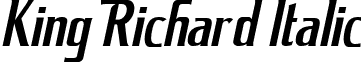 King Richard Italic font - king richard it.ttf