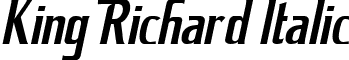 King Richard Italic font - King Richard Italic.ttf