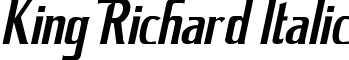 King Richard Italic font - kingrici.ttf