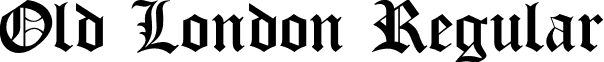 Old London Regular font - Olondon_.otf