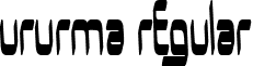 UrUrMa Regular font - URURMA.TTF