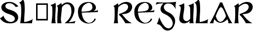 Sl‡ine Regular font - SLAINE.TTF
