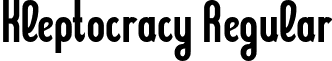 Kleptocracy Regular font - KLEPTOCR.TTF