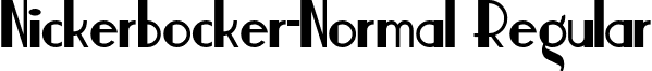 Nickerbocker-Normal Regular font - NICKERB1.ttf