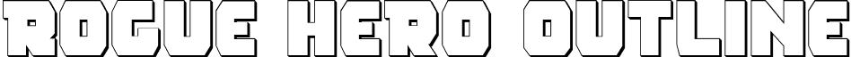 Rogue Hero Outline font - Rogueo.ttf