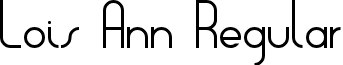 Lois Ann Regular font - LoisAnn.ttf