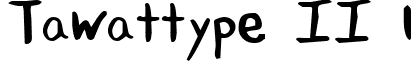 Tawattype II 1 font - TAWAI___.TTF