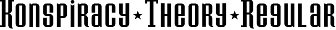 Konspiracy Theory Regular font - Konspiracy Theory.ttf