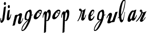 Jingopop Regular font - JINGOPOP.TTF