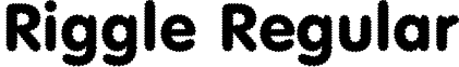 Riggle Regular font - Riggle.ttf