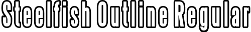 Steelfish Outline Regular font - SteelfishOutline.ttf