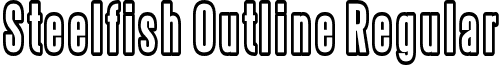 Steelfish Outline Regular font - steelout.ttf
