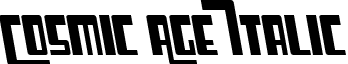 Cosmic Age Italic font - COSMAI__.TTF