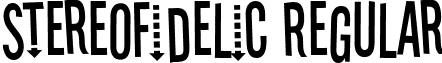 Stereofidelic Regular font - STEREOFI.TTF