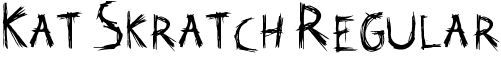 Kat Skratch Regular font - KATSKR~1.TTF