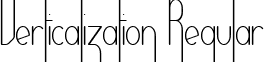 Verticalization Regular font - VERTICAL.ttf