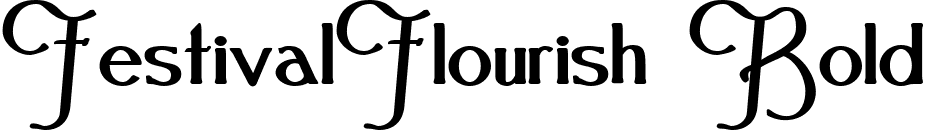 FestivalFlourish Bold font - FestivalFlourish Bold.ttf