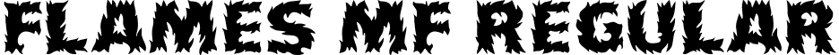 Flames MF Regular font - flamesmf.ttf