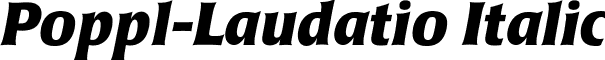 Poppl-Laudatio Italic font - FlareSidhe Bold Italic.ttf