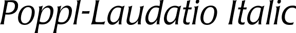 Poppl-Laudatio Italic font - FlareSidhe Light Italic.ttf