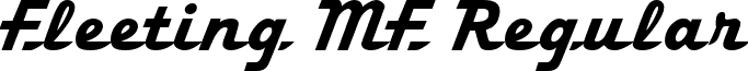 Fleeting MF Regular font - fleem.ttf