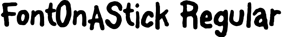 FontOnAStick Regular font - fontoas.ttf