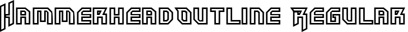 HammerheadOutline Regular font - HammerheadOutline.ttf