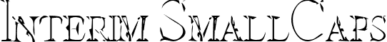 Interim SmallCaps font - Intesc__.ttf