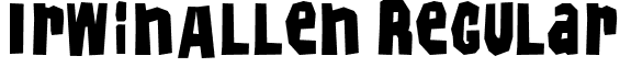 IrwinAllen Regular font - IrwinAllen.ttf