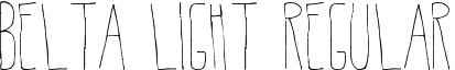 Belta Light Regular font - belta-light.ttf