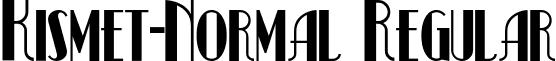 Kismet-Normal Regular font - kismet-n.ttf