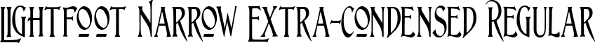 Lightfoot Narrow Extra-condensed Regular font - lightfoot_n.ttf