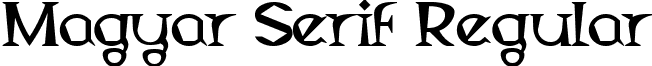 Magyar Serif Regular font - magys.ttf