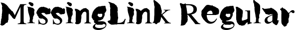 MissingLink Regular font - MissingLink.ttf