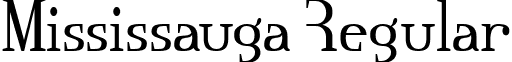 Mississauga Regular font - mississa.ttf