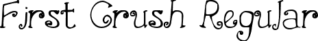 First Crush Regular font - First Crush.ttf
