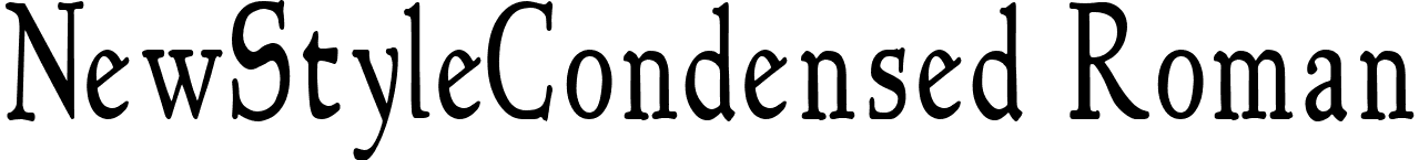 NewStyleCondensed Roman font - NewStyleCondensed.ttf