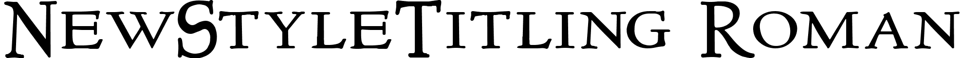 NewStyleTitling Roman font - NewStyleTitling.ttf