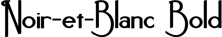 Noir-et-Blanc Bold font - Noir-et-Blanc Bold.ttf