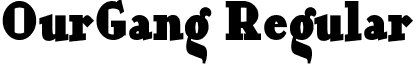 OurGang Regular font - ourgang.ttf