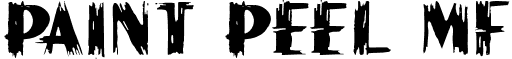 Paint Peel MF font - painpmi.ttf