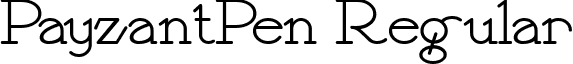 PayzantPen Regular font - payzp.ttf