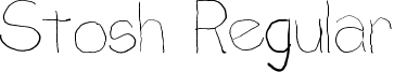 Stosh Regular font - bminus.ttf