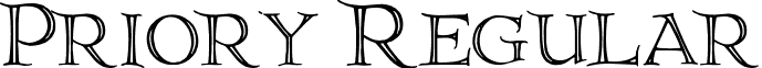 Priory Regular font - PRIOR.ttf