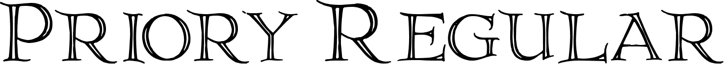 Priory Regular font - Priory.ttf
