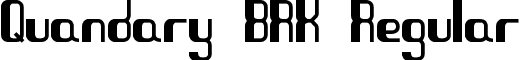 Quandary BRK Regular font - quandary.ttf