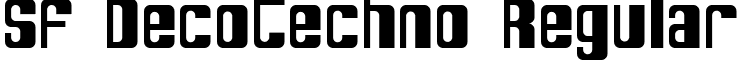 SF DecoTechno Regular font - SF_DecoTechno.ttf