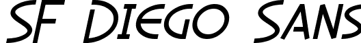 SF Diego Sans font - SF Diego Sans Oblique.ttf